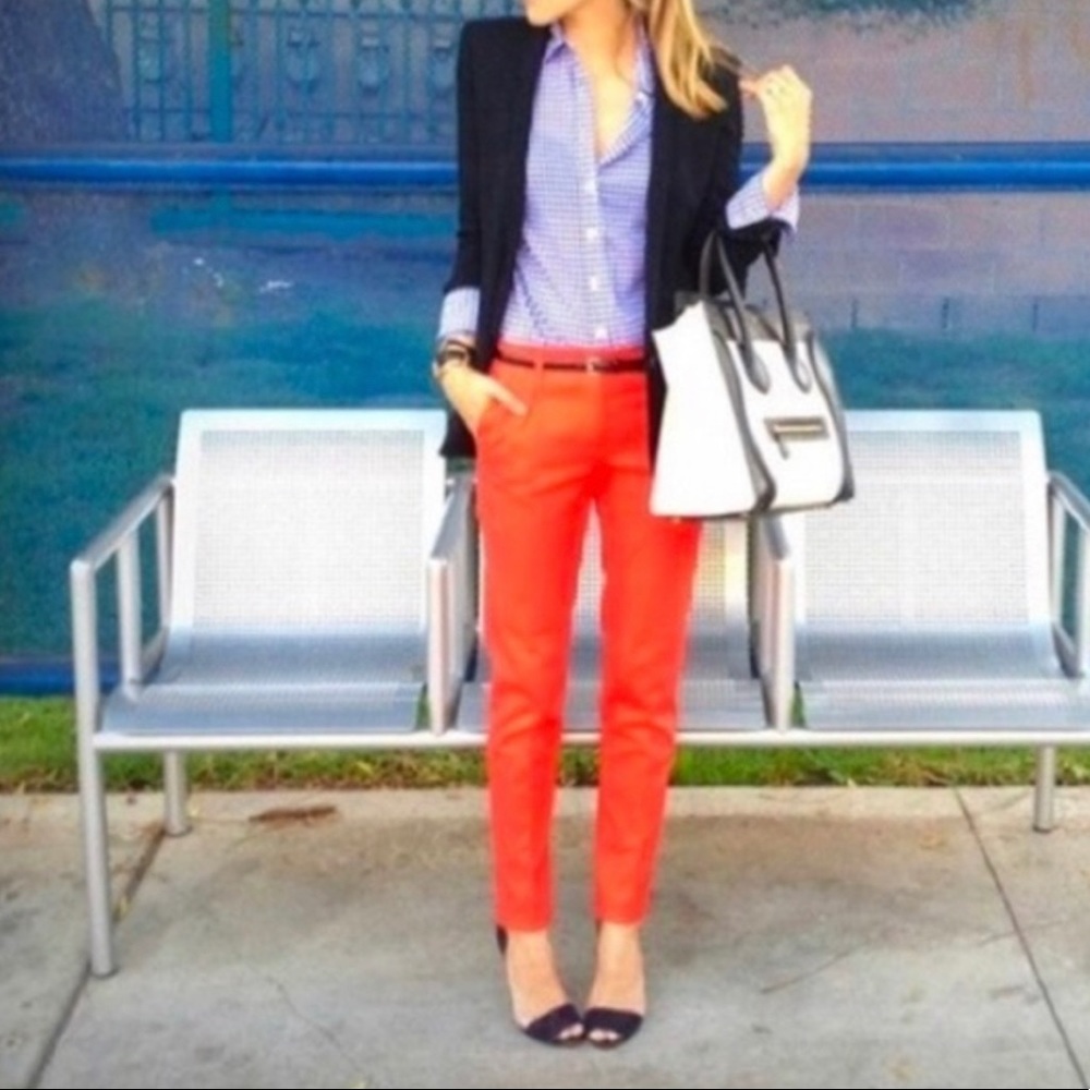 J Crew // City Fit Dot Dash Pants